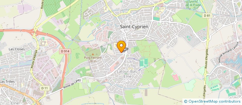 localisation de l'entreprise MADAME LAURENCE BEM  LATOUR-BAS-ELNE