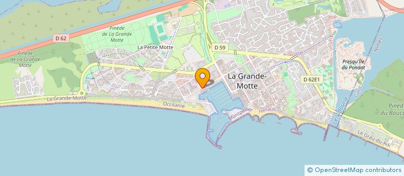 localisation de l'entreprise MADAME LAURENCE BERAUD  LA GRANDE-MOTTE