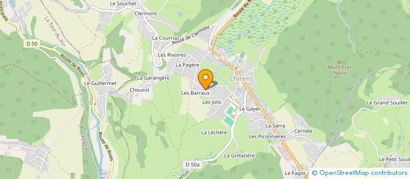 localisation de l'entreprise MADAME LAURENCE BERGER à CHIRENS