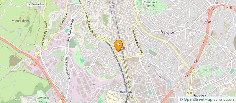 localisation de l'entreprise MADAME LAURENCE BERGERON  SAINT-ETIENNE