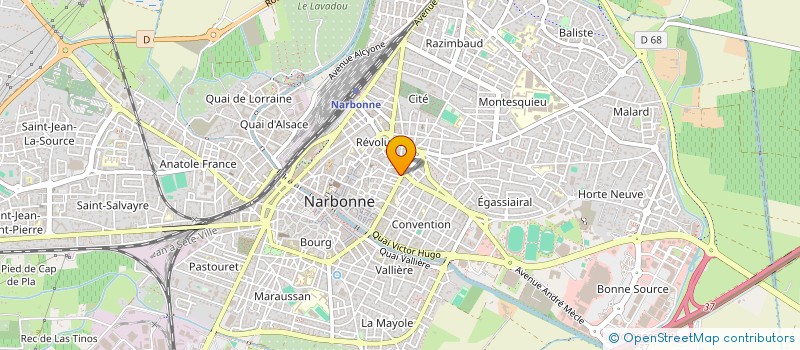 localisation de l'entreprise MADAME LAURENCE BERGON  NARBONNE