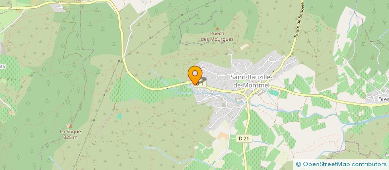 localisation de l'entreprise MADAME LAURENCE BERGONNIER  SAINT-BAUZILLE-DE-MONTMEL