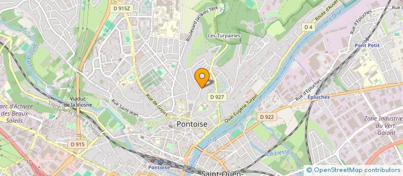 localisation de l'entreprise MADAME LAURENCE BERGOUGNOUX à PONTOISE