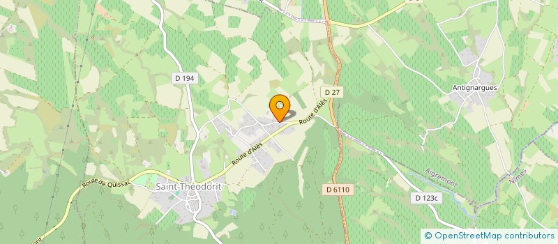 localisation de l'entreprise MADAME LAURENCE BERNARD  SAINT-THEODORIT