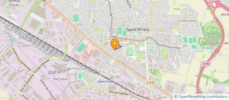 localisation de l'entreprise MADAME LAURENCE BERNIN  SAINT-PRIEST