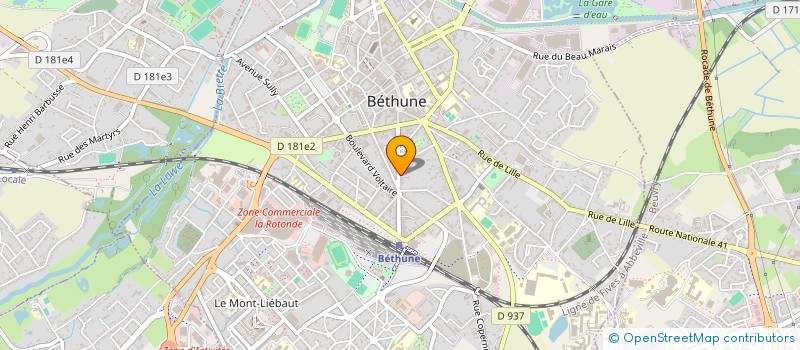 localisation de l'entreprise MADAME LAURENCE BERROD à BETHUNE
