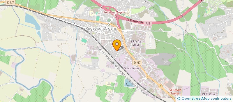 localisation de l'entreprise MADAME LAURENCE BEUCHER à PUGET-SUR-ARGENS