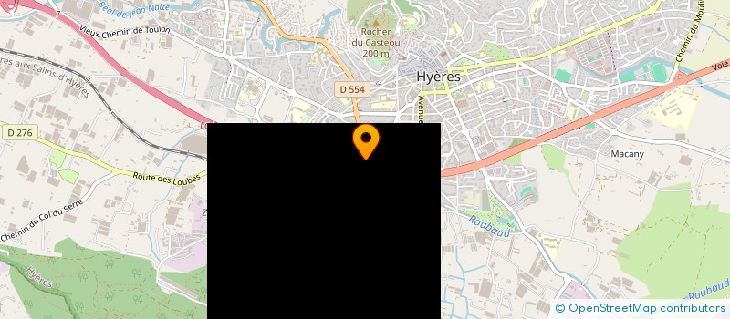 localisation de l'entreprise MADAME LAURENCE BIDAULT DE L'ISLE  HYERES