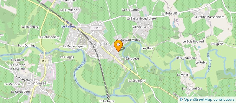 localisation de l'entreprise MADAME LAURENCE BIDET  LE PALLET