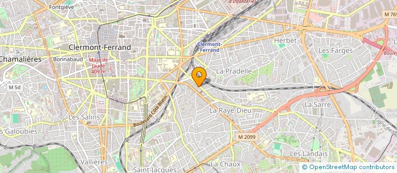 localisation de l'entreprise MADAME LAURENCE BIGUET  CLERMONT-FERRAND