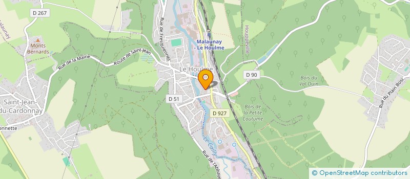 localisation de l'entreprise MADAME LAURENCE BIVILLE  LE HOULME