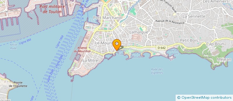 localisation de l'entreprise MADAME LAURENCE BLANCHARD  TOULON