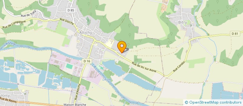 localisation de l'entreprise MADAME LAURENCE BLERVACQ  ATTICHY