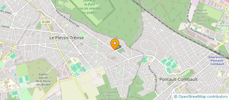 localisation de l'entreprise MADAME LAURENCE BOCQUET à LE PLESSIS-TREVISE