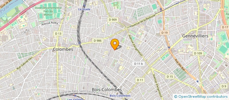 localisation de l'entreprise MADAME LAURENCE BONNAUD à BOIS COLOMBES