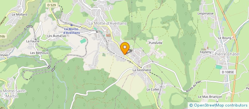localisation de l'entreprise MADAME LAURENCE BONNET  LA MOTTE-D'AVEILLANS