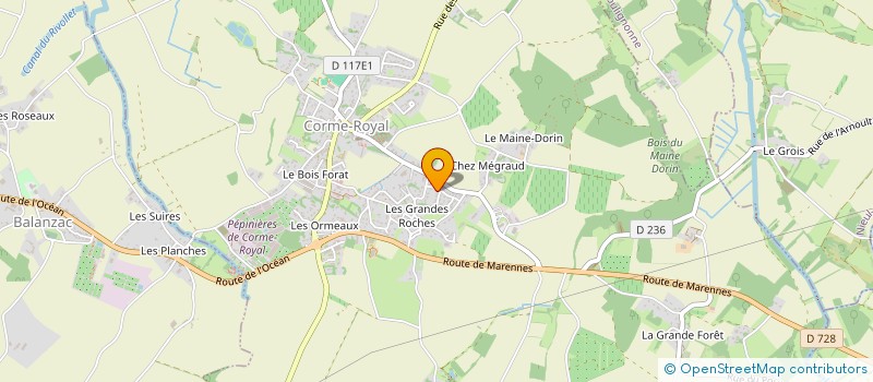 localisation de l'entreprise MADAME LAURENCE BONNOUVRIER  CORME-ROYAL