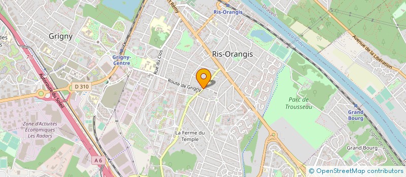 localisation de l'entreprise MADAME LAURENCE BONVICINI  RIS-ORANGIS