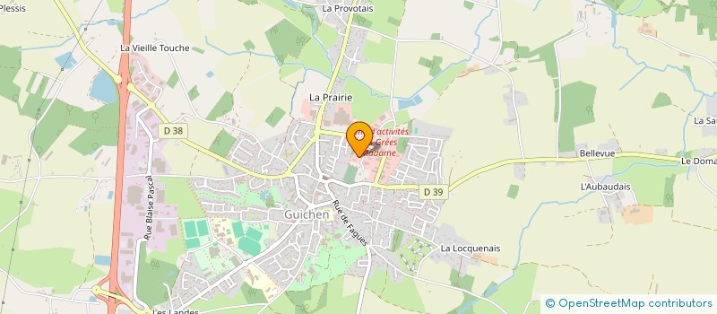 localisation de l'entreprise MADAME LAURENCE BOSCHER  GUICHEN