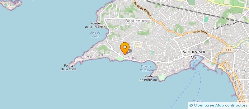 localisation de l'entreprise MADAME LAURENCE BOSSI à SANARY-SUR-MER