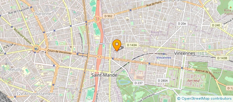 localisation de l'entreprise MADAME LAURENCE BOUDET à VINCENNES