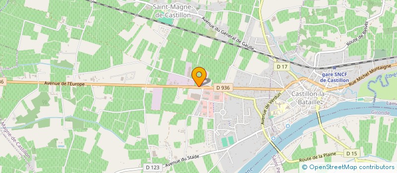 localisation de l'entreprise MADAME LAURENCE BOUISSOU à SAINT-MAGNE-DE-CASTILLON