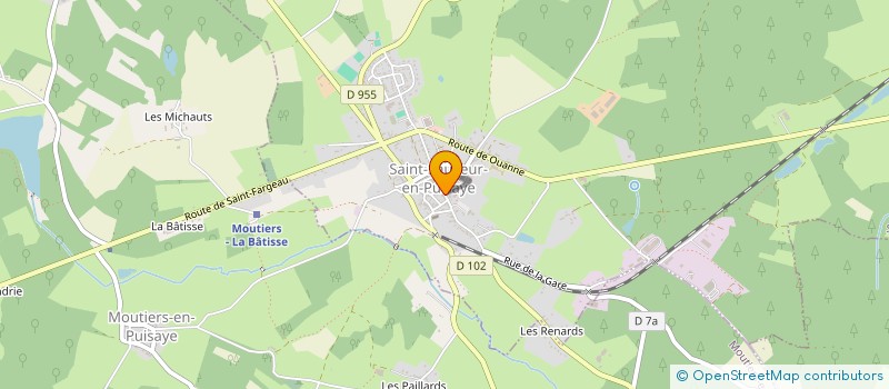 localisation de l'entreprise MADAME LAURENCE BOURCIER à SAINT-SAUVEUR-EN-PUISAYE