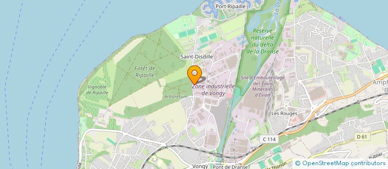 localisation de l'entreprise MADAME LAURENCE BOURGEOIS à THONON-LES-BAINS