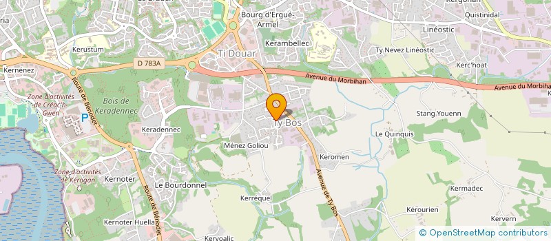 localisation de l'entreprise MADAME LAURENCE BOUROULLEC à QUIMPER