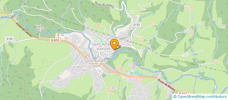 localisation de l'entreprise MADAME LAURENCE BOURREL  SAINT-AMANS-VALTORET