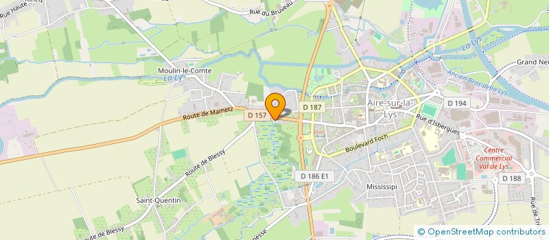 localisation de l'entreprise MADAME LAURENCE BOUTILLIER  AIRE-SUR-LA-LYS