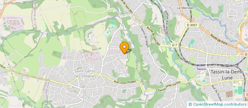localisation de l'entreprise MADAME LAURENCE BOUVAT à SAINT-GENIS-LES-OLLIERES