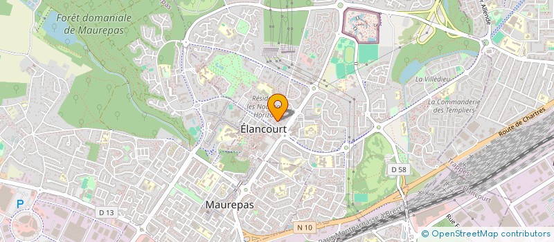 localisation de l'entreprise MADAME LAURENCE BOUVET  ELANCOURT