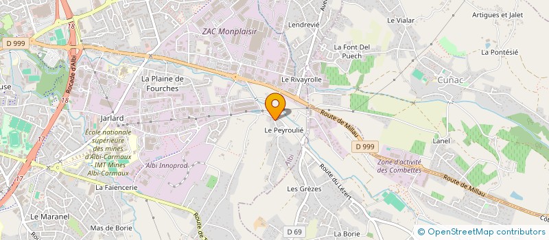 localisation de l'entreprise MADAME LAURENCE BOYER à ALBI