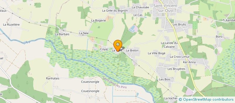 localisation de l'entreprise MADAME LAURENCE BRAUD  SAINT-VINCENT-SUR-OUST