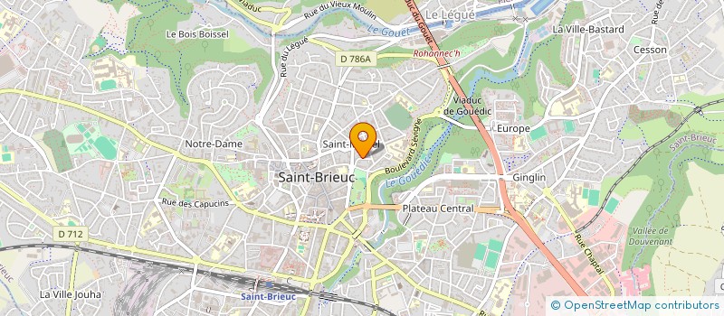 localisation de l'entreprise MADAME LAURENCE BRINDEJONC à SAINT-BRIEUC