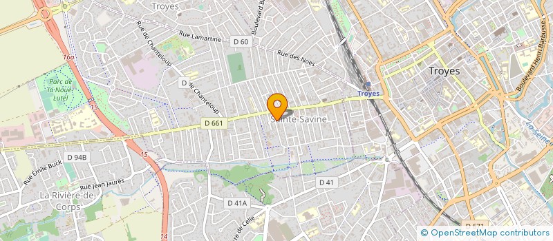 localisation de l'entreprise MADAME LAURENCE BROCHARD  SAINTE-SAVINE