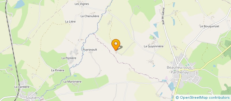 localisation de l'entreprise MADAME LAURENCE BRUNET  BEAULIEU-SOUS-PARTHENAY