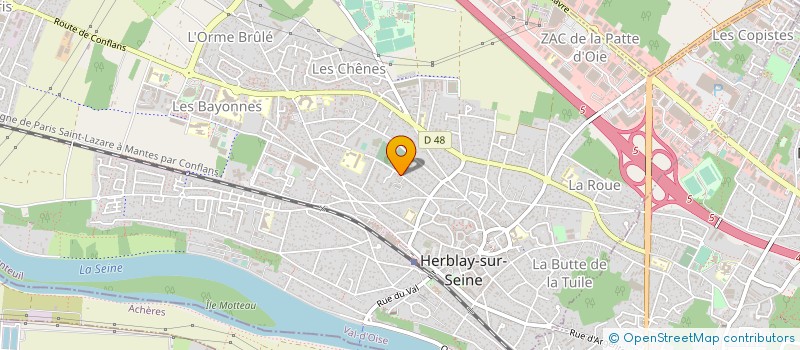 localisation de l'entreprise MADAME LAURENCE BRUNI à HERBLAY-SUR-SEINE