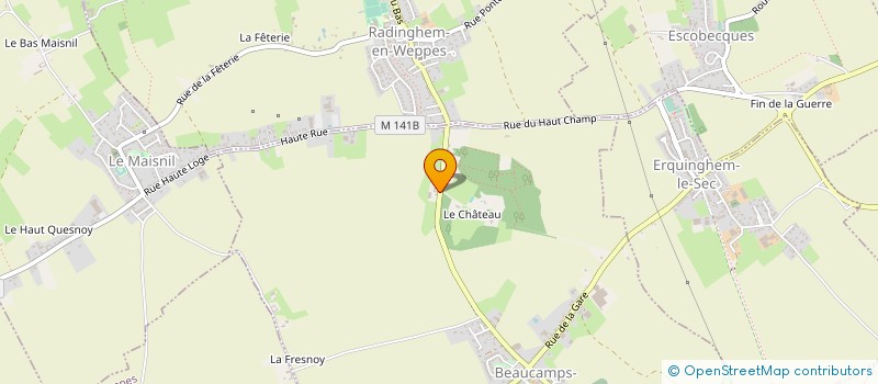 localisation de l'entreprise MADAME LAURENCE BUISINE  BEAUCAMPS-LIGNY