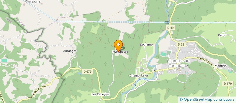 localisation de l'entreprise MADAME LAURENCE BUISSON à CHAMPS-SUR-TARENTAINE-MARCHAL