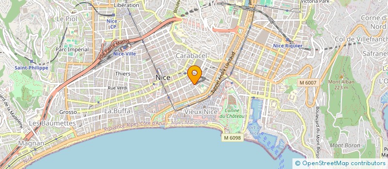 localisation de l'entreprise MADAME LAURENCE BURNOUF à NICE