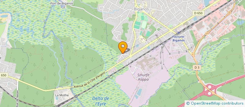 localisation de l'entreprise MADAME LAURENCE BUSSON  BIGANOS