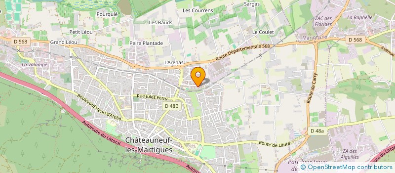 localisation de l'entreprise MADAME LAURENCE CAMELIS SERRANO  CHATEAUNEUF-LES-MARTIGUES