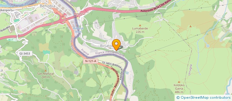 localisation de l'entreprise MADAME LAURENCE CAMPROS  BIRIATOU