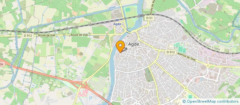 localisation de l'entreprise MADAME LAURENCE CANO  AGDE