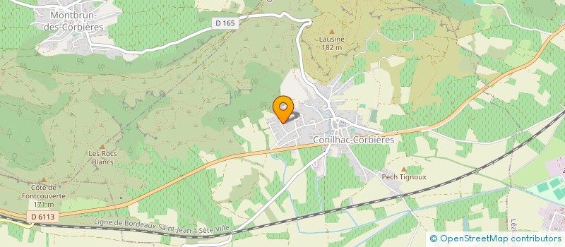 localisation de l'entreprise MADAME LAURENCE CANTARUTTI  CONILHAC-CORBIERES