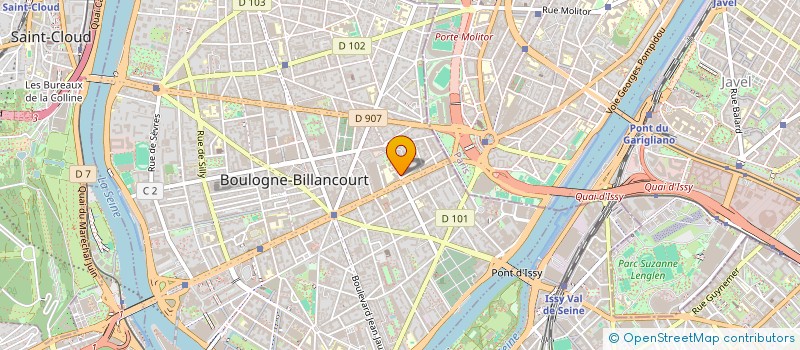 localisation de l'entreprise MADAME LAURENCE CANTY à BOULOGNE-BILLANCOURT
