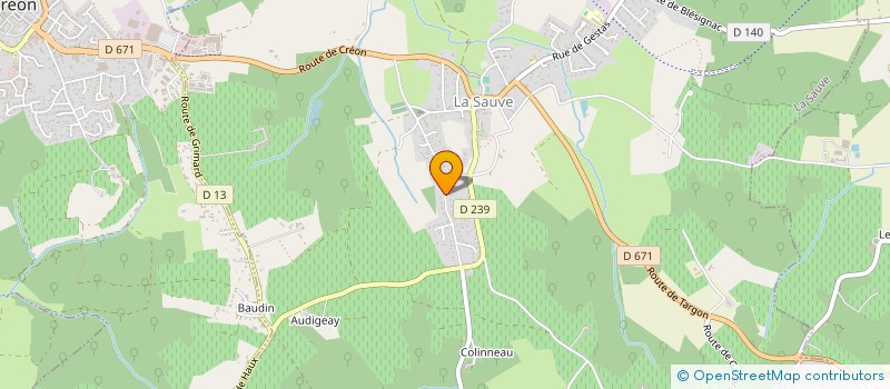 localisation de l'entreprise MADAME LAURENCE CAQUINEAU  LA SAUVE