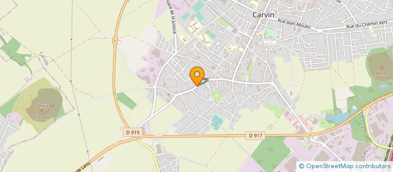 localisation de l'entreprise MADAME LAURENCE CARPENTIER  CARVIN